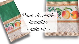 Aula 196 - Arte Útil e Lucrativa: Como Fazer um Barrado em Pano de Prato e Impulsionar sua Renda