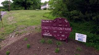 Aerial Video of Constitution Park in Cumberland, Maryland