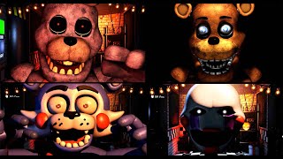THE RETURN TO FREDDY'S: Remake - Demo - All Jumpscare