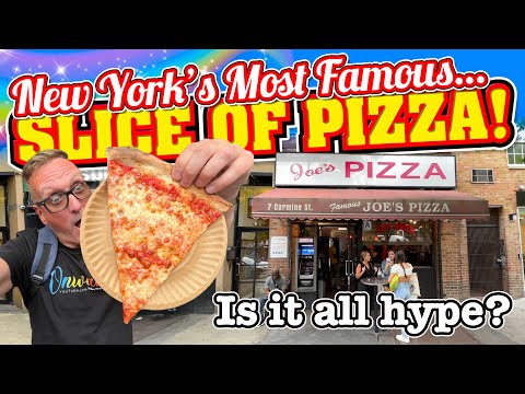 Trying The Most Famous Slice Of Pizza In New York City - Joe's Pizza