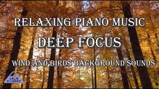 Forest at Autumn Relaxing Piano Music | Nature Sounds Great For Study, Sleep, Concentration