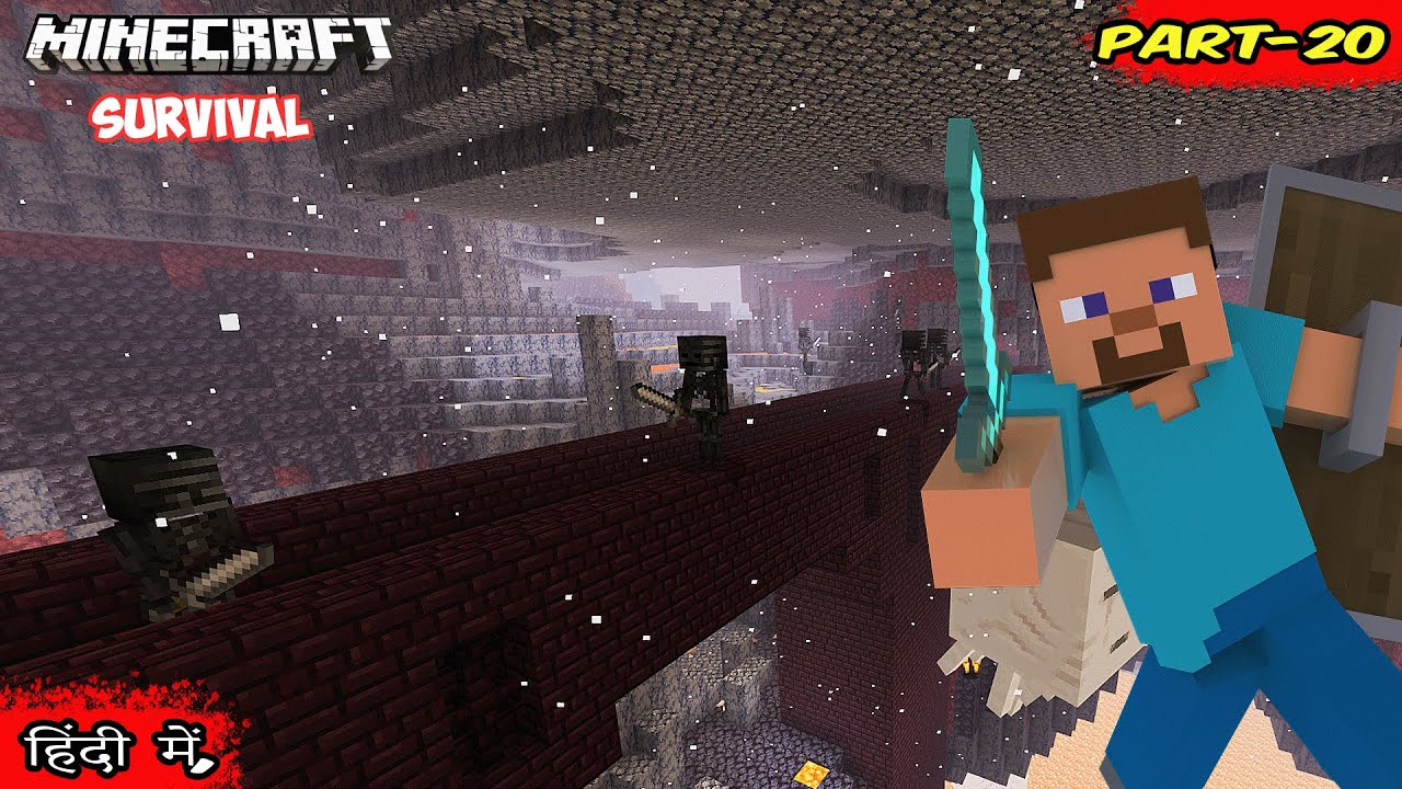 "Exploring the Dangerous Nether Fortress | Minecraft Survival Hindi Ep ...