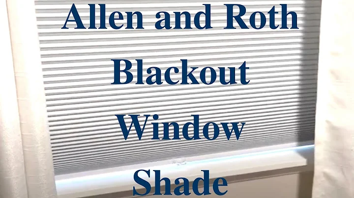 DIY Allen and Roth Blackout Window Shade Installat...