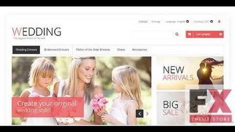 Preview White Wedding Shop PrestaShop Theme by Hermes Pres