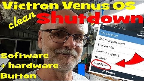 Victron Venus OS: Adding a Shutdown Button per Software and Hardware for GX and Raspberry Pi devices