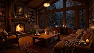 Enjoy A Quiet Evening Of Reading ☕ Soft Jazz Piano & Rain For Better Focus screenshot 3