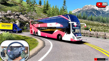 KING VOLVO 9800 DD | Ultra Realistic SnowyMoon Graphics | ETS2 BUS Passenger Transport | ETS2 4K