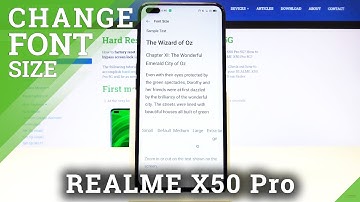 How to Set Up Text Size in Realme X50 Pro – Adjust Font Size