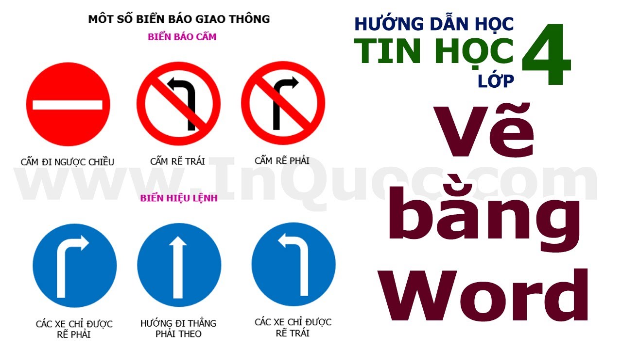 Hướng dẫn vẽ biển báo giao thông bằng Word 2019 ⛔ Tin... - youtube