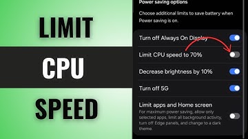 How to limit CPU Speed to 70% on Android