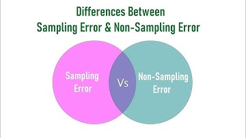 Differences Between Sampling Error and Non-Sampling Error