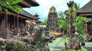 Pura Taman Saraswati temple has sculptures of Lempad, Ubud Bali Indonesia