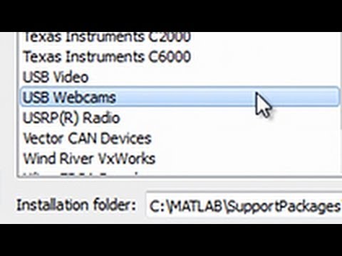 Webcam Support in MATLAB