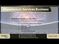 Planetarium Services Business