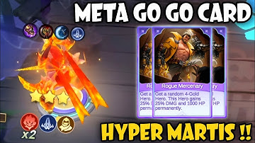 ONE OF THE BEST PURPLE CARDS TO GET !! MARTIS FULL DAMAGE !!  MAGIC CHESS GO GO 