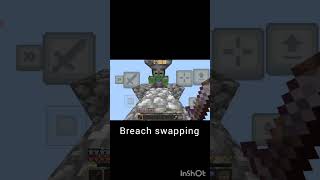 breach swapping in bedrock #minecraft #gaming