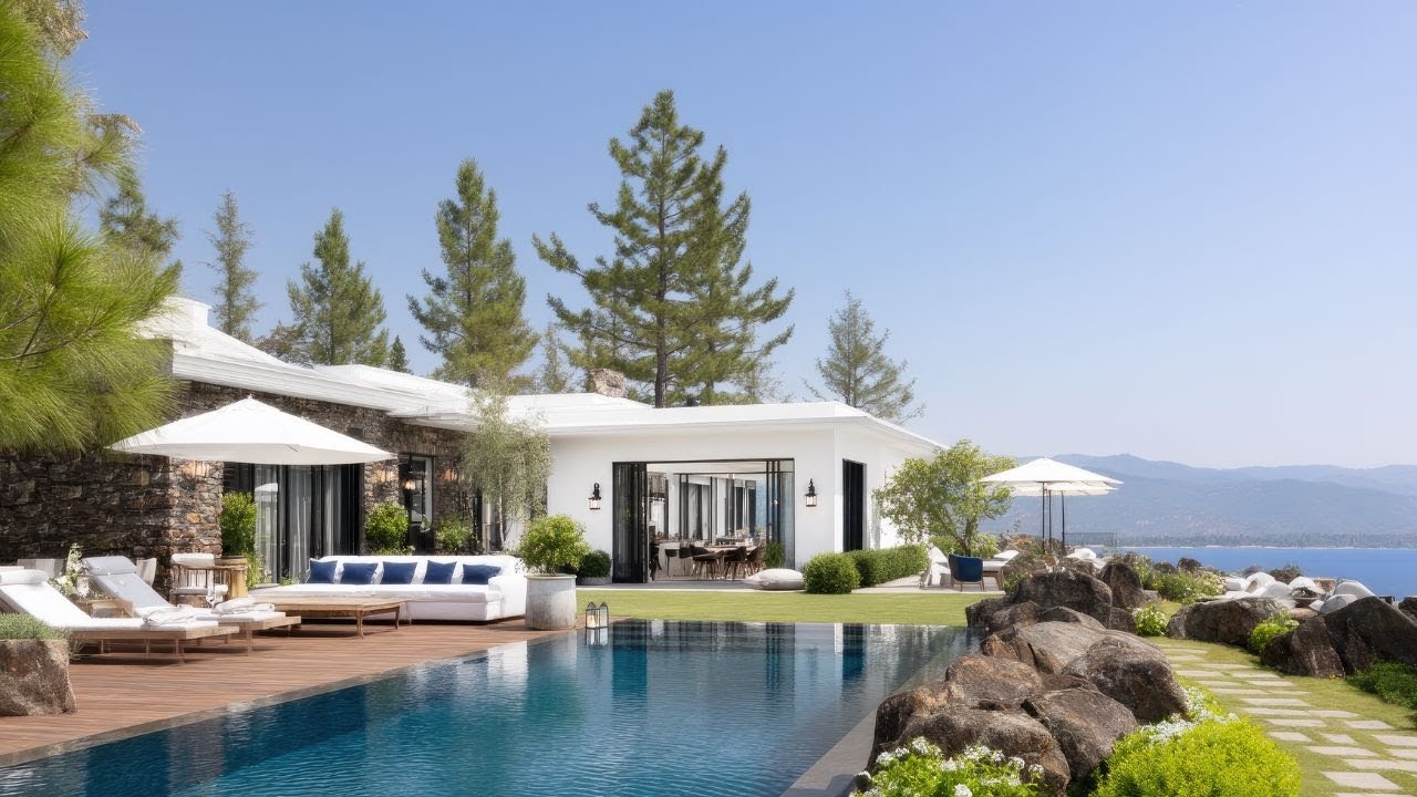 Luxury Minimalist Modern Mountain Villa | Dream Escape Among Clouds and Pines