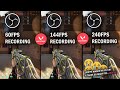 DAMN 240FPS RECORDING MAKES MY PC CRY, SIDE BY SIDE 60/144/240FPS RECORDING WITH AFTERBURNER STATS
