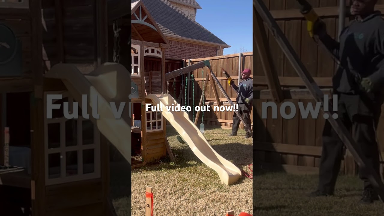 Removing a playground set in Arlington, Texas! 