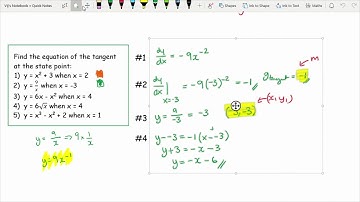 AQA/AS Maths - Differentiation 3 - Equation of a Tangent and Normal