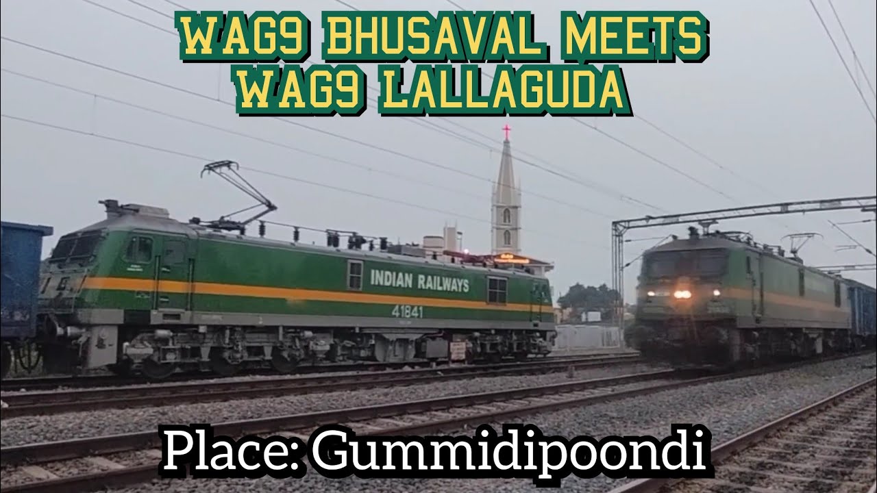 WAG9 meets WAG9..... Bhusaval WAG9 41842 with Boxnhl Wagon meets ...