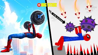 8 Min Best Falls | Stickman Dismounting Funny Moments | Big Stick #90 screenshot 3