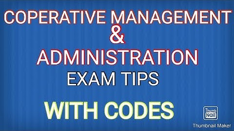Sixth Semester | Bcom | Co-operative Management And Administration |Calicut University EDU OBVIOUS