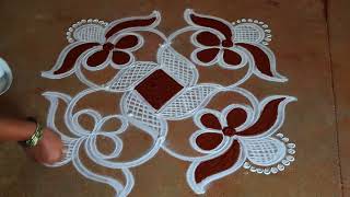 Newyear 2026 big Rangoli 51sankranti Chukala Muggulupongal Special bhoki Rangoli Kolam