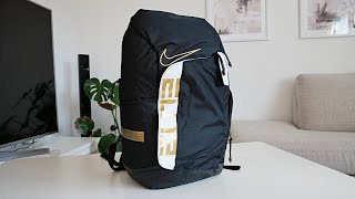 Unboxing/Reviewing The Nike Elite Pro Hoops Backpack Gold (On Body) 4k