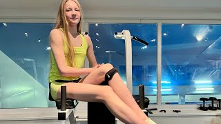 Gym on vacation with Kira Khristenko