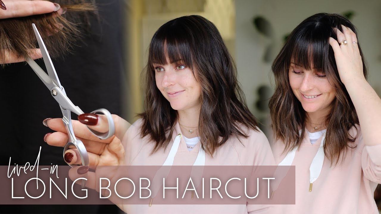 Long Bob Lived In Haircut Tutorial How To Cut This Popular Women S Cut Of 2019