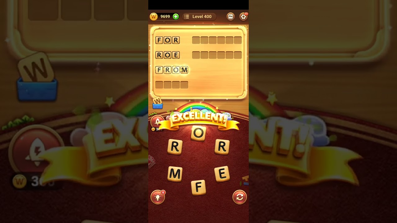 Word Connect Puzzle Level 400 Walkthrough [Bonus Words & Answers]