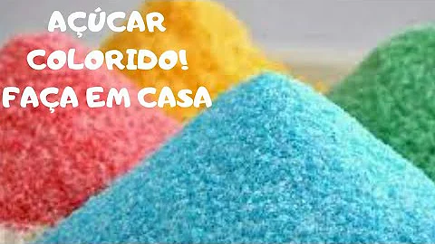 Como colorir o açúcar cristal?