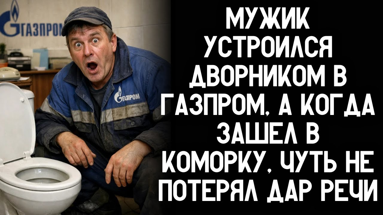 Механик устроился дворником в Газпром, а когда зашел в коморку, чуть не потерял дар речи!