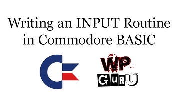 Writing your own INPUT Routine in Commodore BASIC