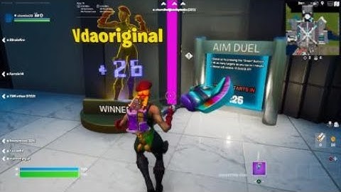 Fortnite:  Hit shooting gallery targets at FNCS Legends Landing