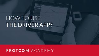 How to use the Driver app? screenshot 1