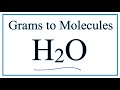 Converting Grams of Water to Molecules