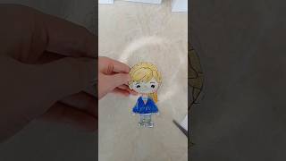 Riley Tocaboca Coloring Page #asmr #paperdiy #insideout #shorts #tocaboca #blindbag #diy #craft