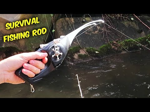 Catching Fish with Folding Fishing Rod and Corn 