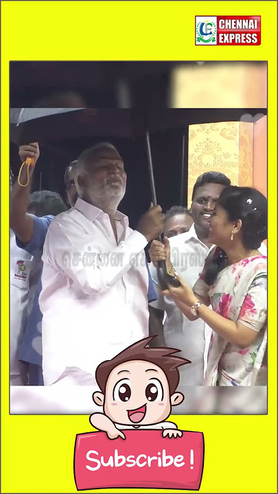 Mayor Priya Rajan Cute Fight With Annan PK Sekar Babu | Umberlla | Priya rajan | Chennai Corporation