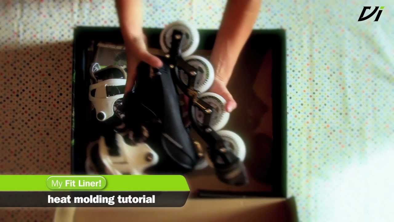 Powerslide Vi Inline Skates MyFit Liner Heat mold Tutorial 2012