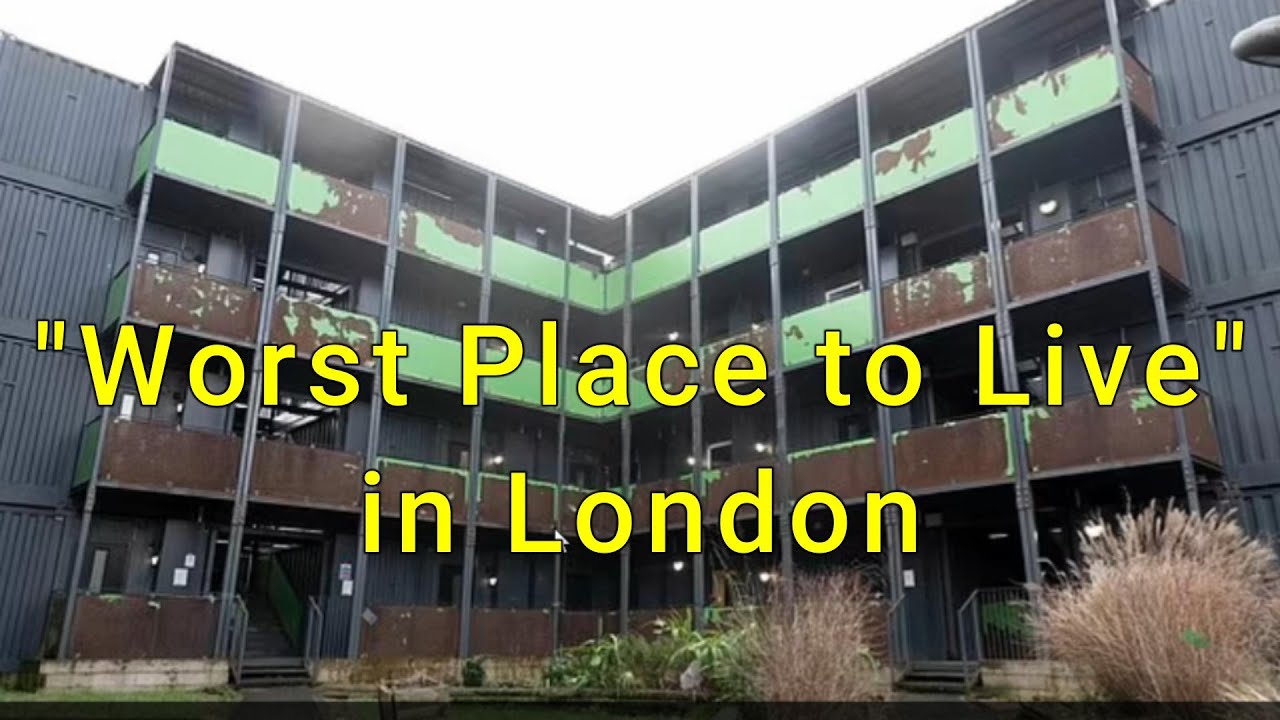 WORST PLACE TO LIVE IN LONDON SHIPPING CONTAINER ESTATE TO BE