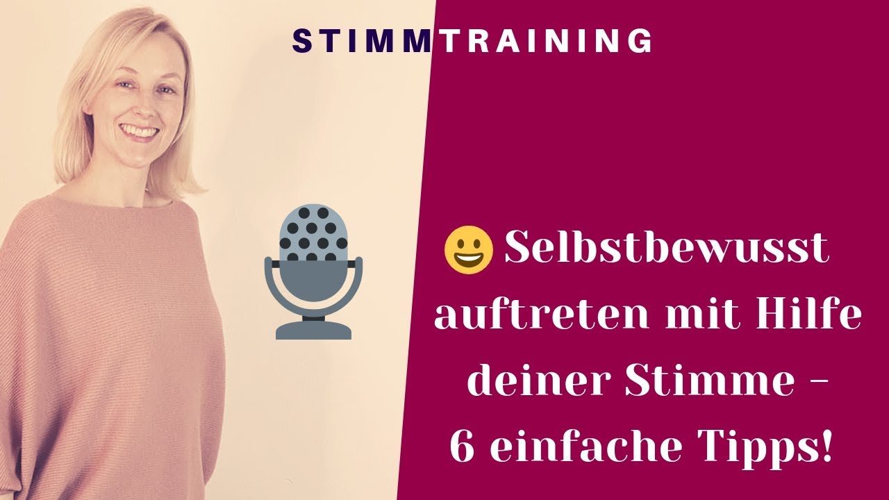 Du willst endlich selbstbewusster auftreten? Dann ist es aller höchste Zeit für ein Stimmtraining! 🙂