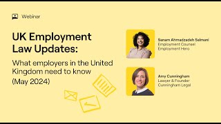 Employment Law Updates in the UK | May 2024