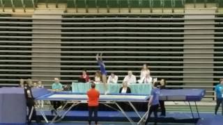 Kylie 2017 Missouri State Championships. Level 8 trampoline compulsory