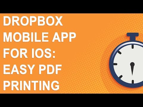 Dropbox mobile app for iOS: Easy PDF printing