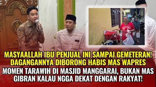 Masyaallah ❤ Bukan Mas Gibran kalo ngga dekat sama rakyat! Momen mas wapres Tarawih di Manggarai