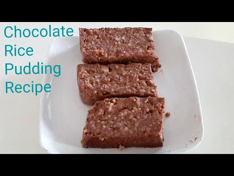 রান্না করা ভাত দিয়ে পুডিং রেসিপি || Chocolate rice pudding with cooked rice || ভাতের পুডিং রেসিপি