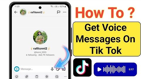 🎤🎤How To Send Voice Messages On TikTok (2025 Guide) | Get Voice Messages On Tik Tok